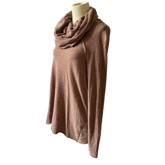 FREE PEOPLE BEACH COCOON COWL NECK PULLOVER TOP COTTON BREATHABLE NATURAL S - Picture 4 of 9